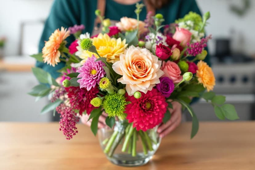How to Arrange Flowers in a Vase