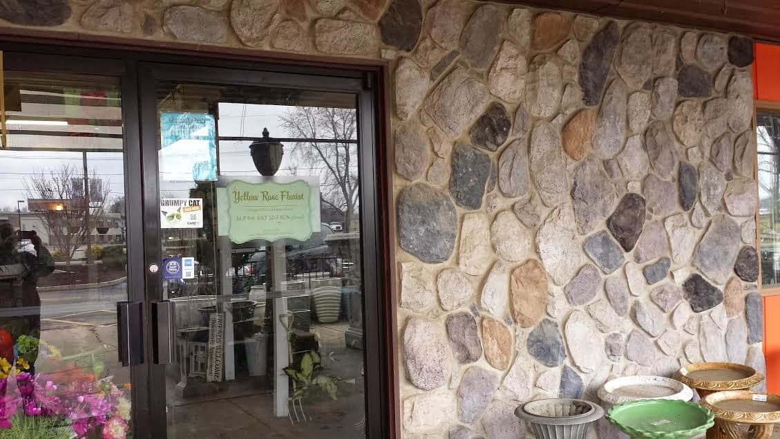 Yellow Rose Florist and Flower Basket - Image 1