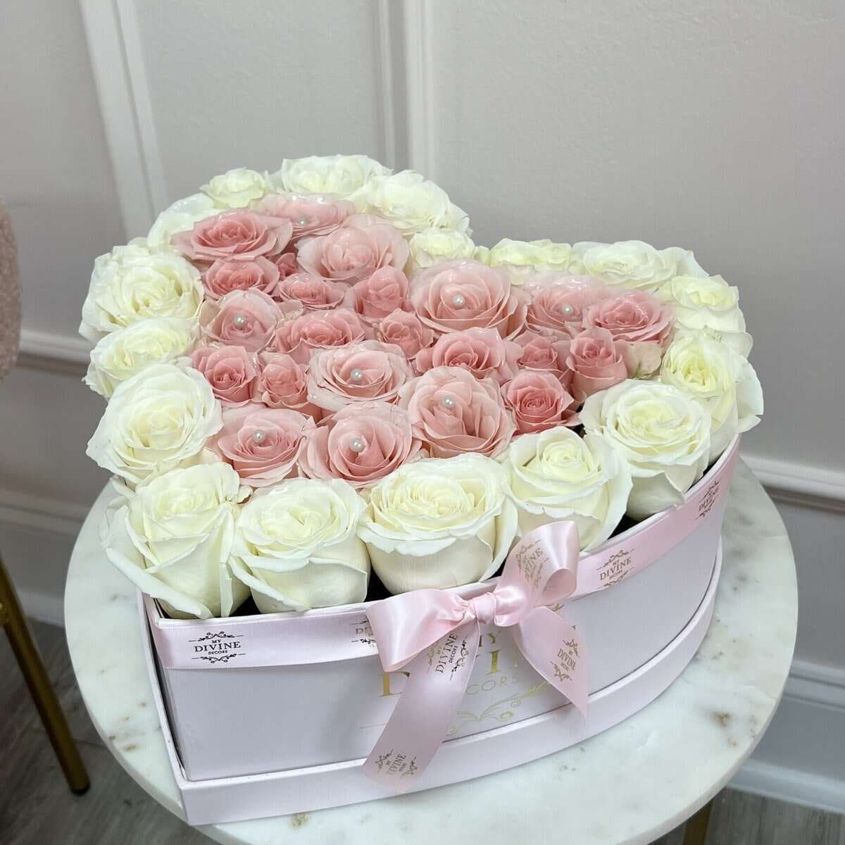 Heart Shaped Rose Box